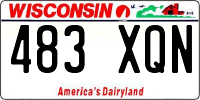 WI license plate 483XQN