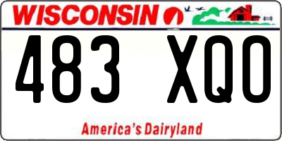 WI license plate 483XQO