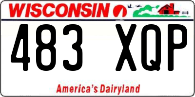 WI license plate 483XQP