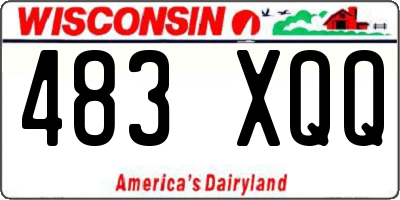WI license plate 483XQQ
