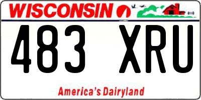 WI license plate 483XRU