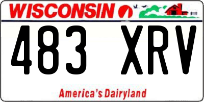 WI license plate 483XRV
