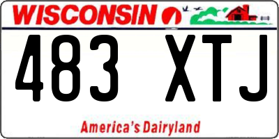 WI license plate 483XTJ