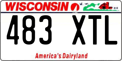 WI license plate 483XTL
