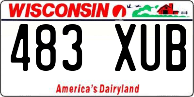 WI license plate 483XUB
