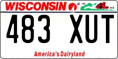 WI license plate 483XUT