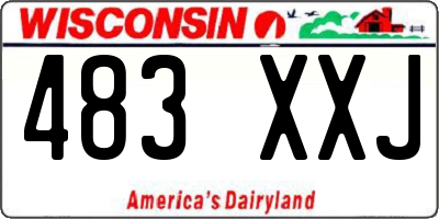 WI license plate 483XXJ