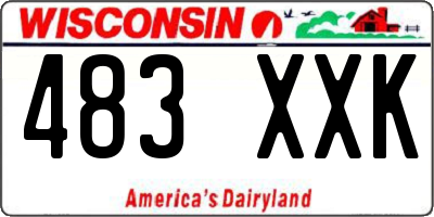 WI license plate 483XXK