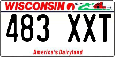 WI license plate 483XXT