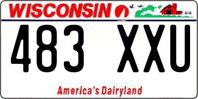 WI license plate 483XXU
