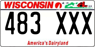 WI license plate 483XXX