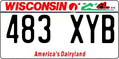 WI license plate 483XYB