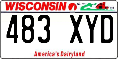WI license plate 483XYD