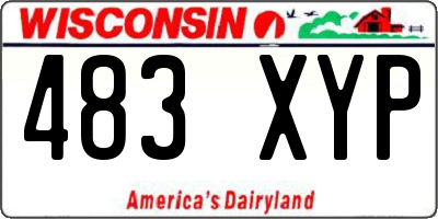 WI license plate 483XYP