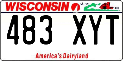 WI license plate 483XYT
