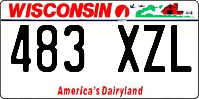 WI license plate 483XZL