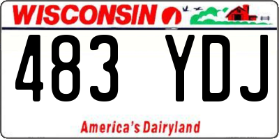 WI license plate 483YDJ