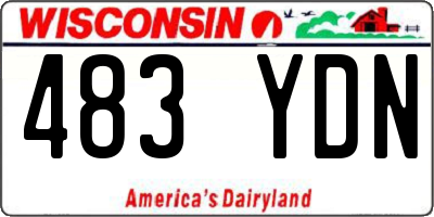 WI license plate 483YDN