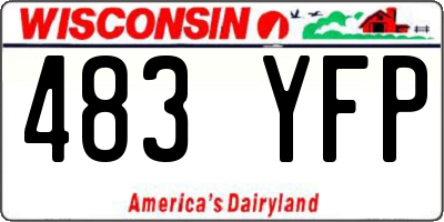 WI license plate 483YFP