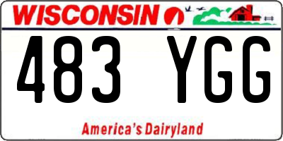 WI license plate 483YGG