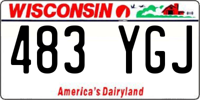 WI license plate 483YGJ