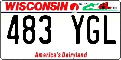 WI license plate 483YGL