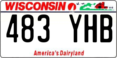 WI license plate 483YHB