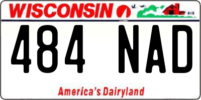 WI license plate 484NAD