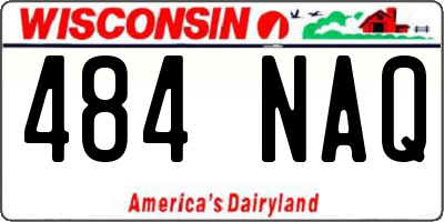 WI license plate 484NAQ