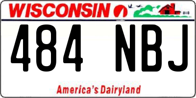 WI license plate 484NBJ