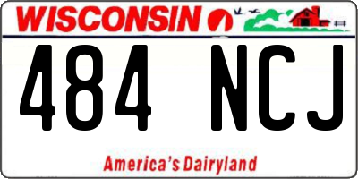 WI license plate 484NCJ