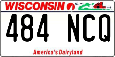 WI license plate 484NCQ