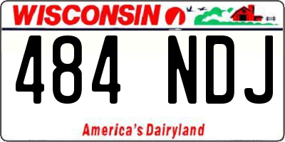 WI license plate 484NDJ