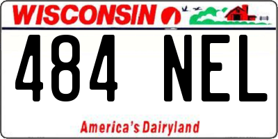 WI license plate 484NEL