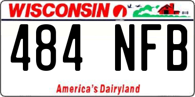 WI license plate 484NFB