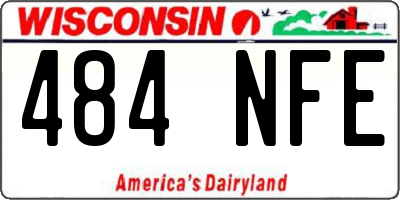 WI license plate 484NFE