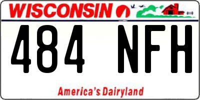 WI license plate 484NFH
