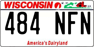 WI license plate 484NFN