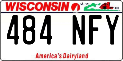 WI license plate 484NFY