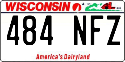 WI license plate 484NFZ