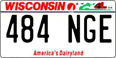 WI license plate 484NGE