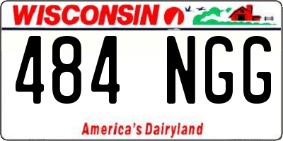 WI license plate 484NGG