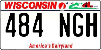 WI license plate 484NGH