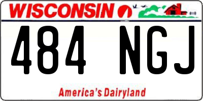 WI license plate 484NGJ