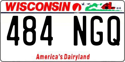 WI license plate 484NGQ