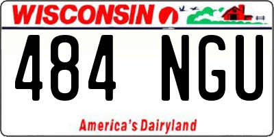 WI license plate 484NGU