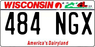 WI license plate 484NGX