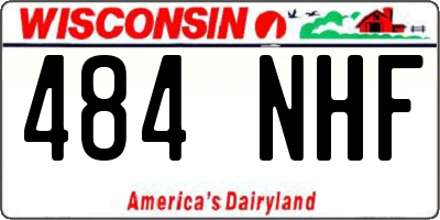 WI license plate 484NHF