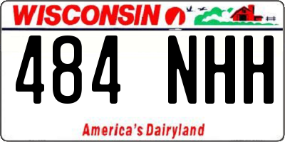 WI license plate 484NHH