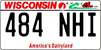 WI license plate 484NHI